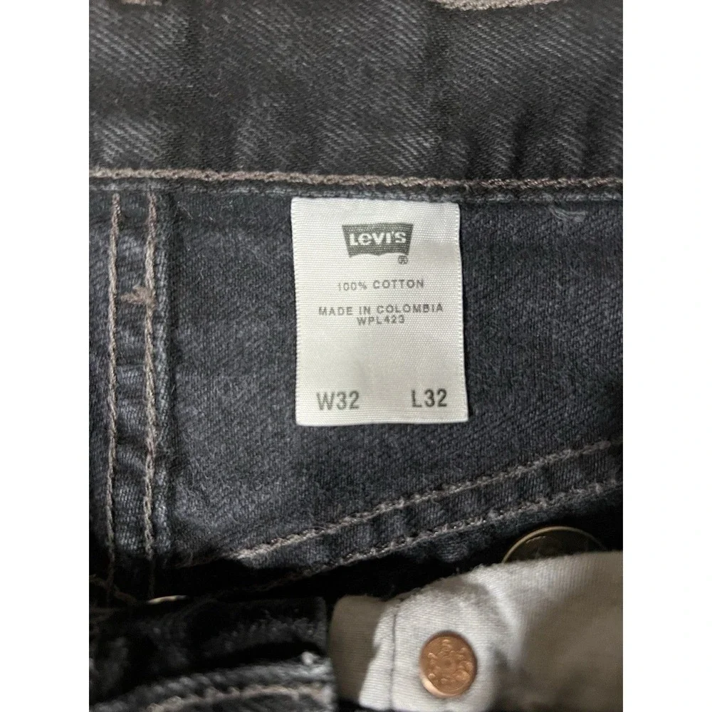 Vintage 90s Y2K Levi's 501xx Size 32x32 Black Grunge Skater Cotton EUC